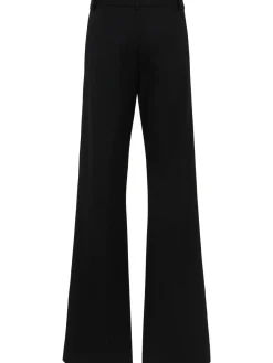 Pantaloni gamba dritta Malika in twill di lana