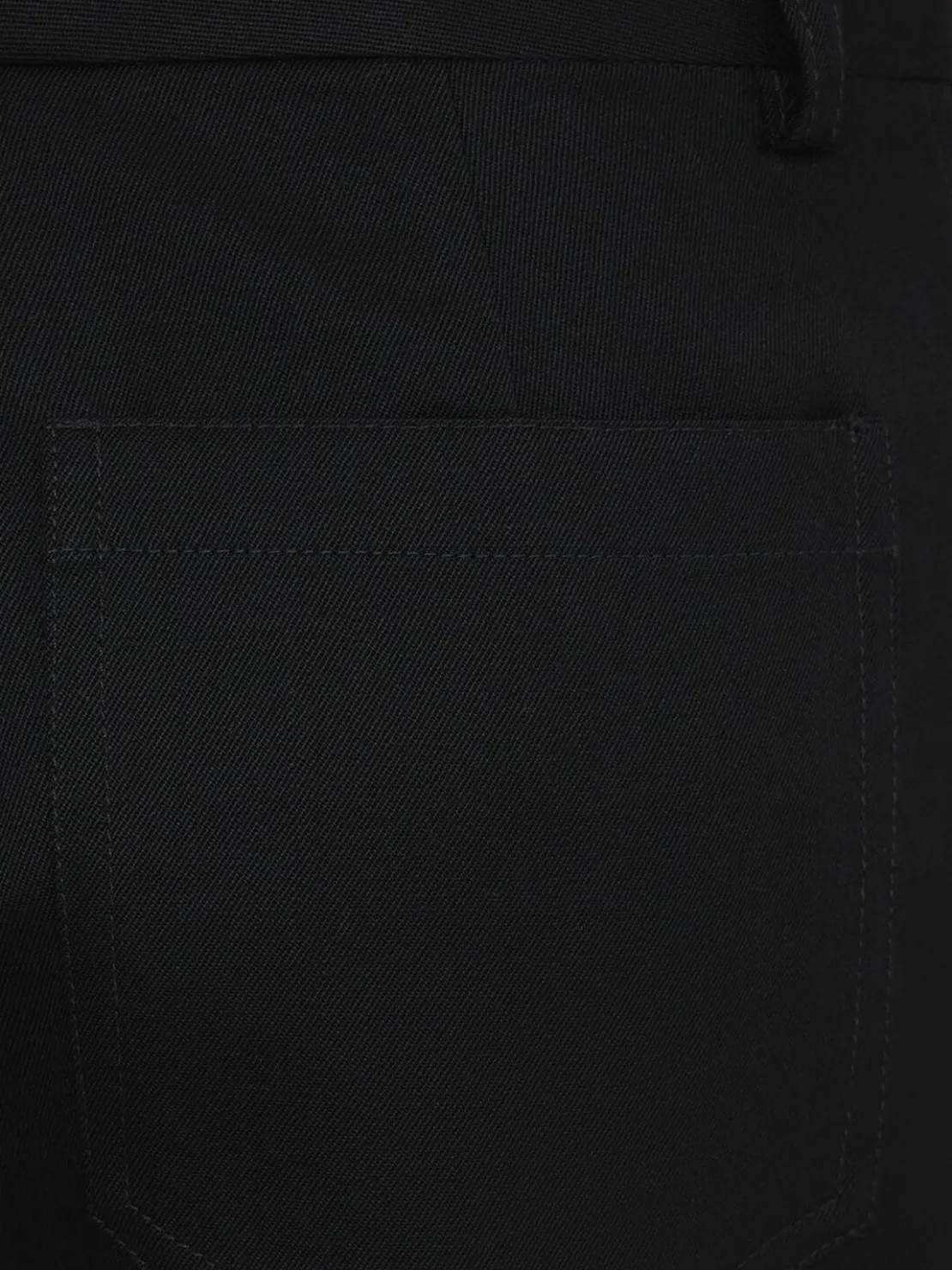 Pantaloni gamba dritta Malika in twill di lana