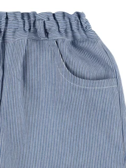 Pantaloni in cotone a righe