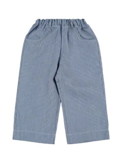 Pantaloni in cotone a righe