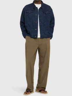 Pantaloni in cotone con pinces Silas