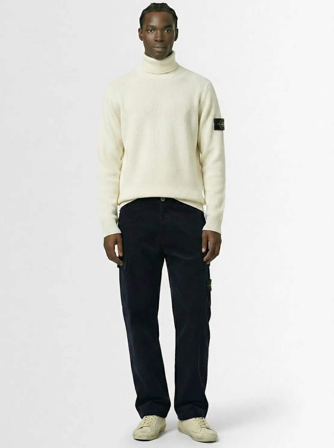 Pantaloni in cotone millerighe