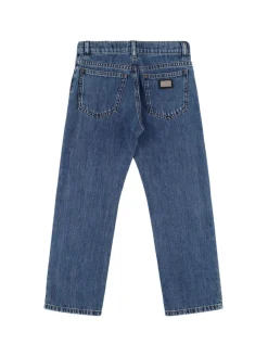 Pantaloni in denim di cotone