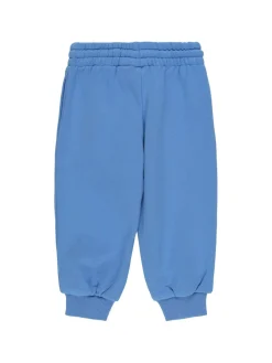 Pantaloni in felpa di cotone biologico con ricamo