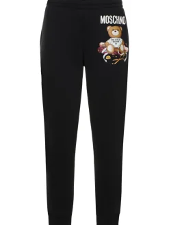 Pantaloni in felpa di cotone con logo