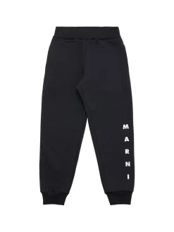 Pantaloni in felpa di cotone con logo