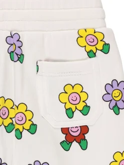 Pantaloni in felpa di cotone stampata