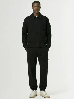 Pantaloni in felpa di lana e cotone