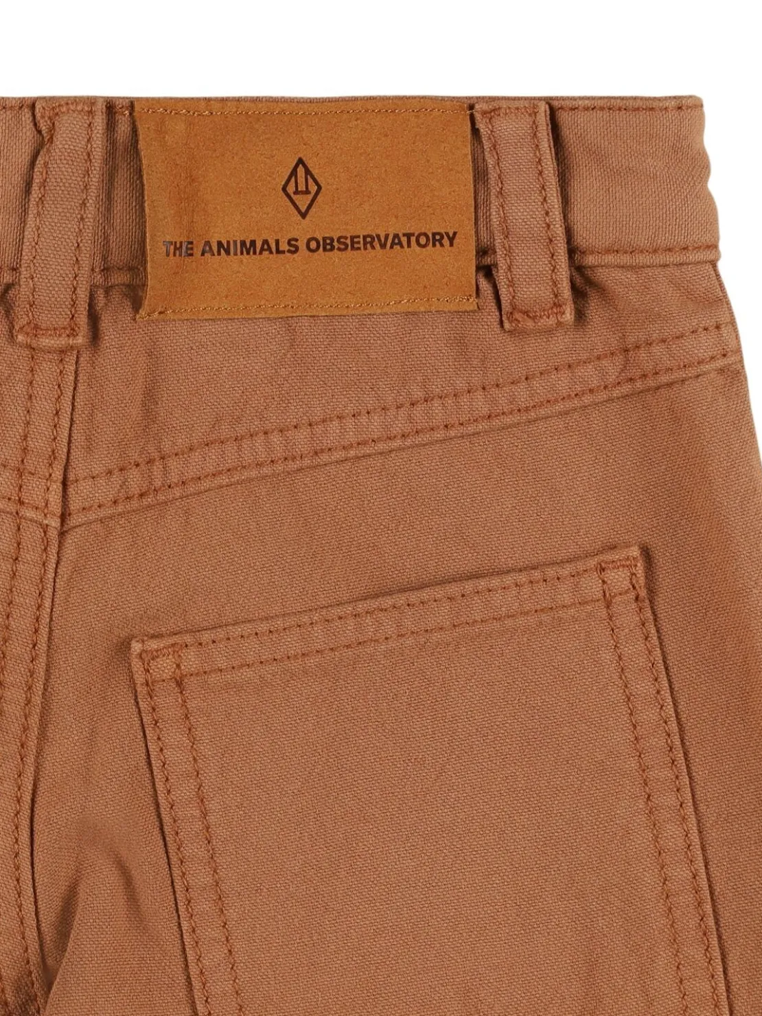 Pantaloni in gabardina di cotone con stampa
