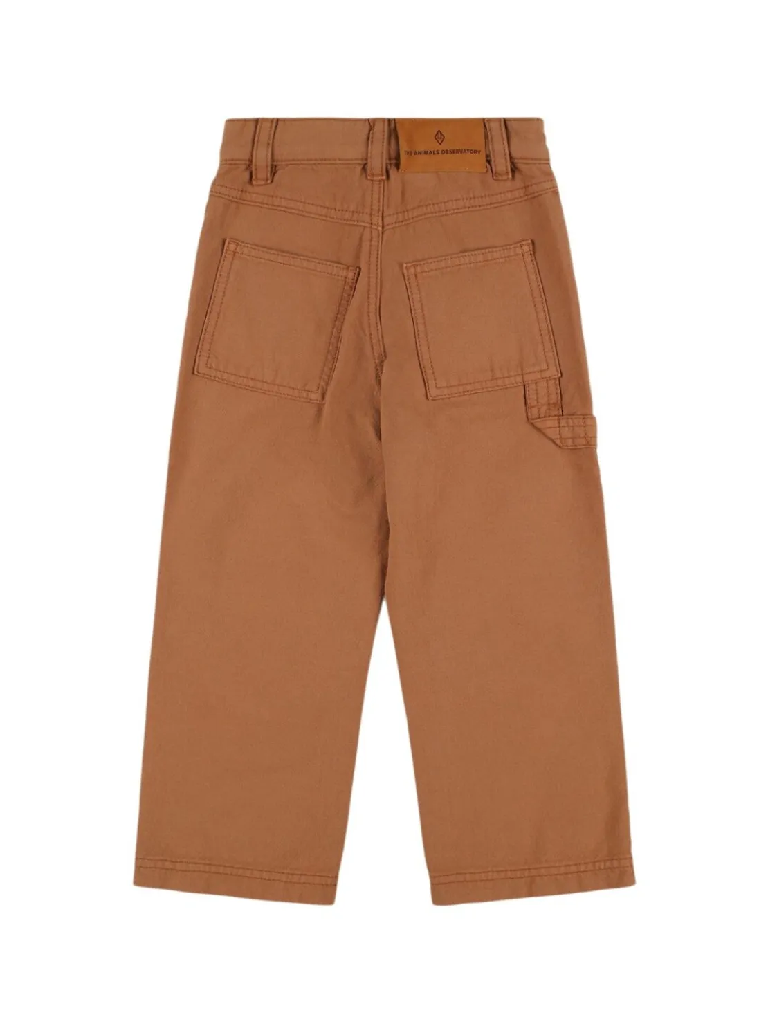 Pantaloni in gabardina di cotone con stampa