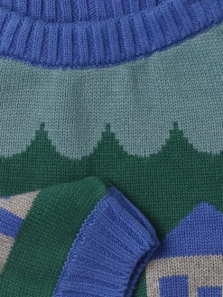 Pantaloni in maglia di lana e cotone