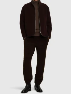 Pantaloni in maglia di misto lana