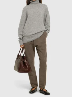 Pantaloni in misto cashmere Teo