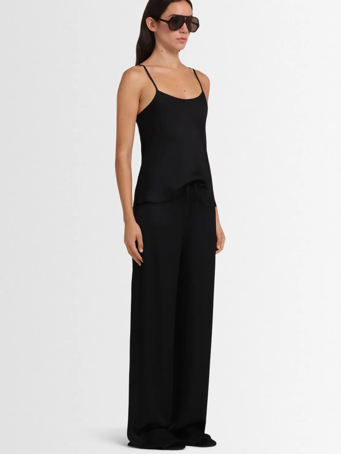 Pantaloni Iris in raso di viscosa