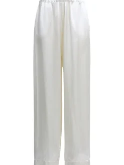 Pantaloni larghi in raso