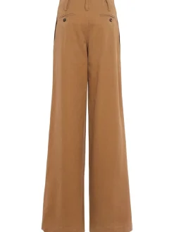 Pantaloni larghi in tela di cotone