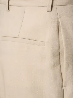 Pantaloni larghi sartoriali vita media in lana