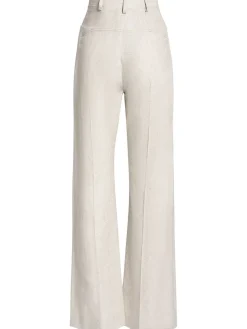 Pantaloni Le Pantalon Sauge in misto lino
