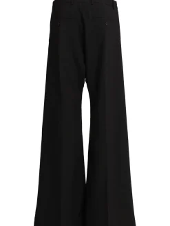 Pantaloni sartoriali gamba ampia in lana