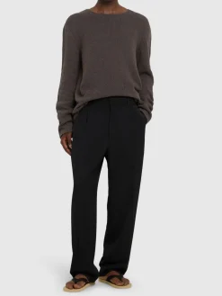 Pantaloni Silas in lana con pinces