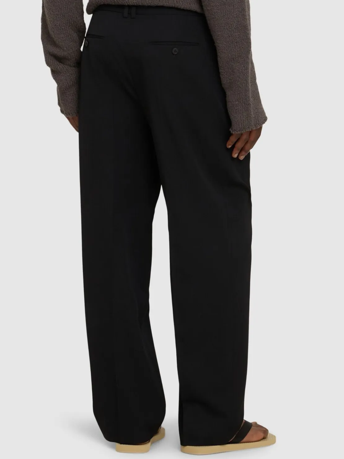 Pantaloni Silas in lana con pinces