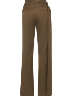 Pantaloni svasati in lana