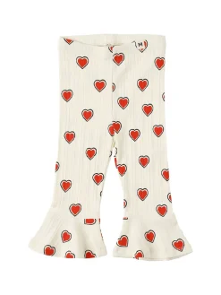 Pantaloni svasati in misto cotone stampato
