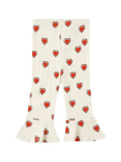 Pantaloni svasati in misto cotone stampato