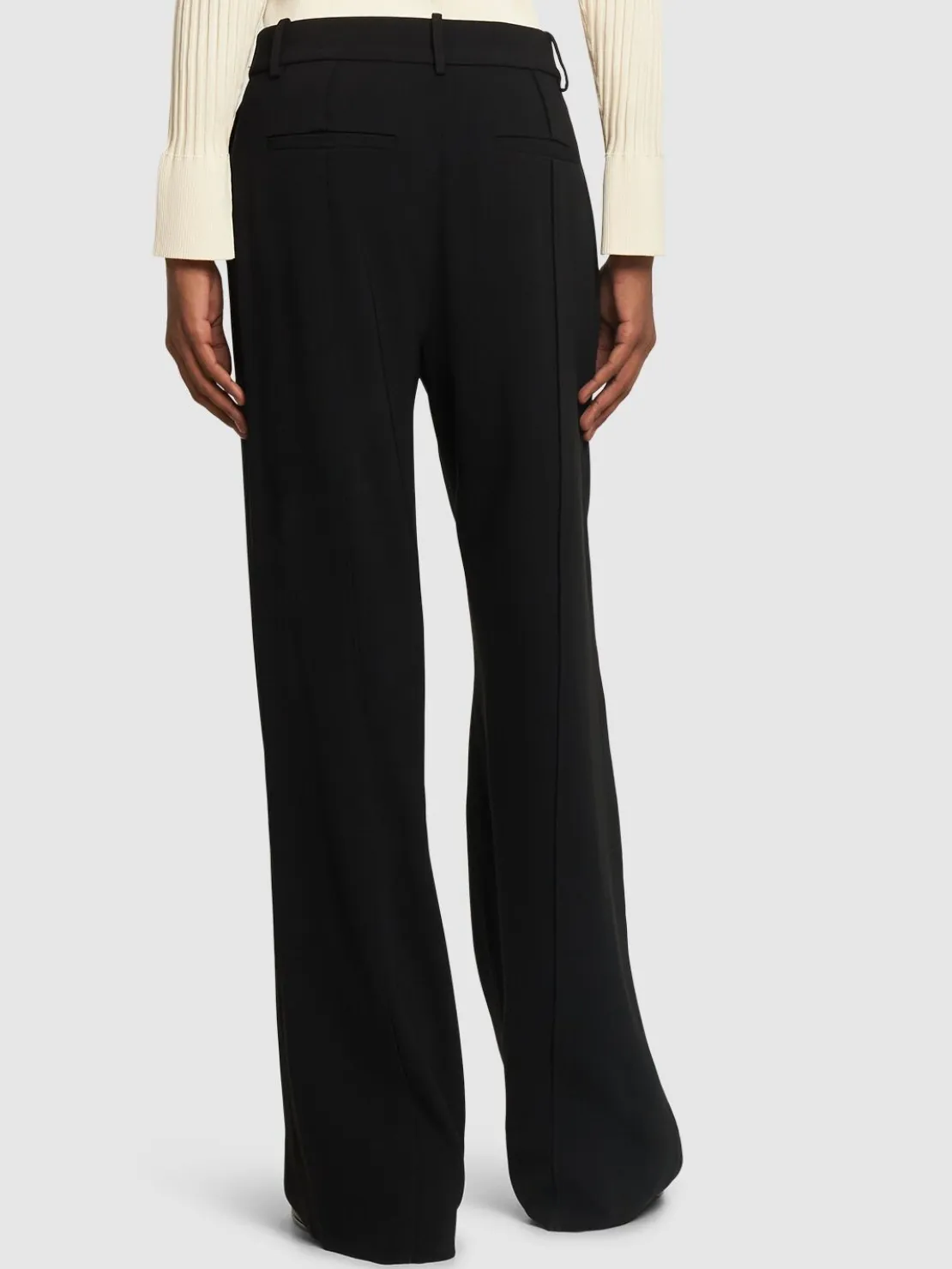 Pantaloni svasati vita media Weyes in crepe