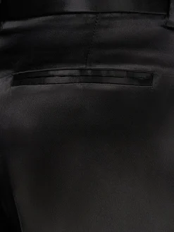 Pantaloni svasati vita media Encore in raso