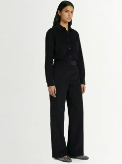 Pantaloni Tea in cotone a coste