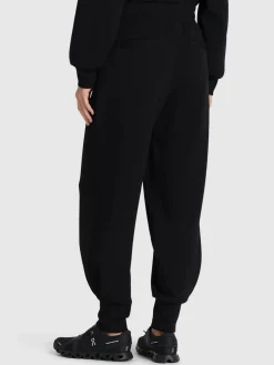 Pantaloni vita alta in felpa