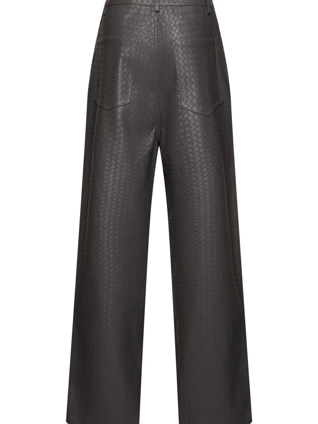 Pantaloni vita alta in techno con stampa