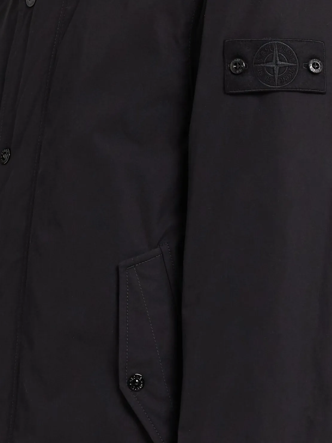 Parka corto in tela di cotone