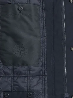 Parka corto in tela di cotone