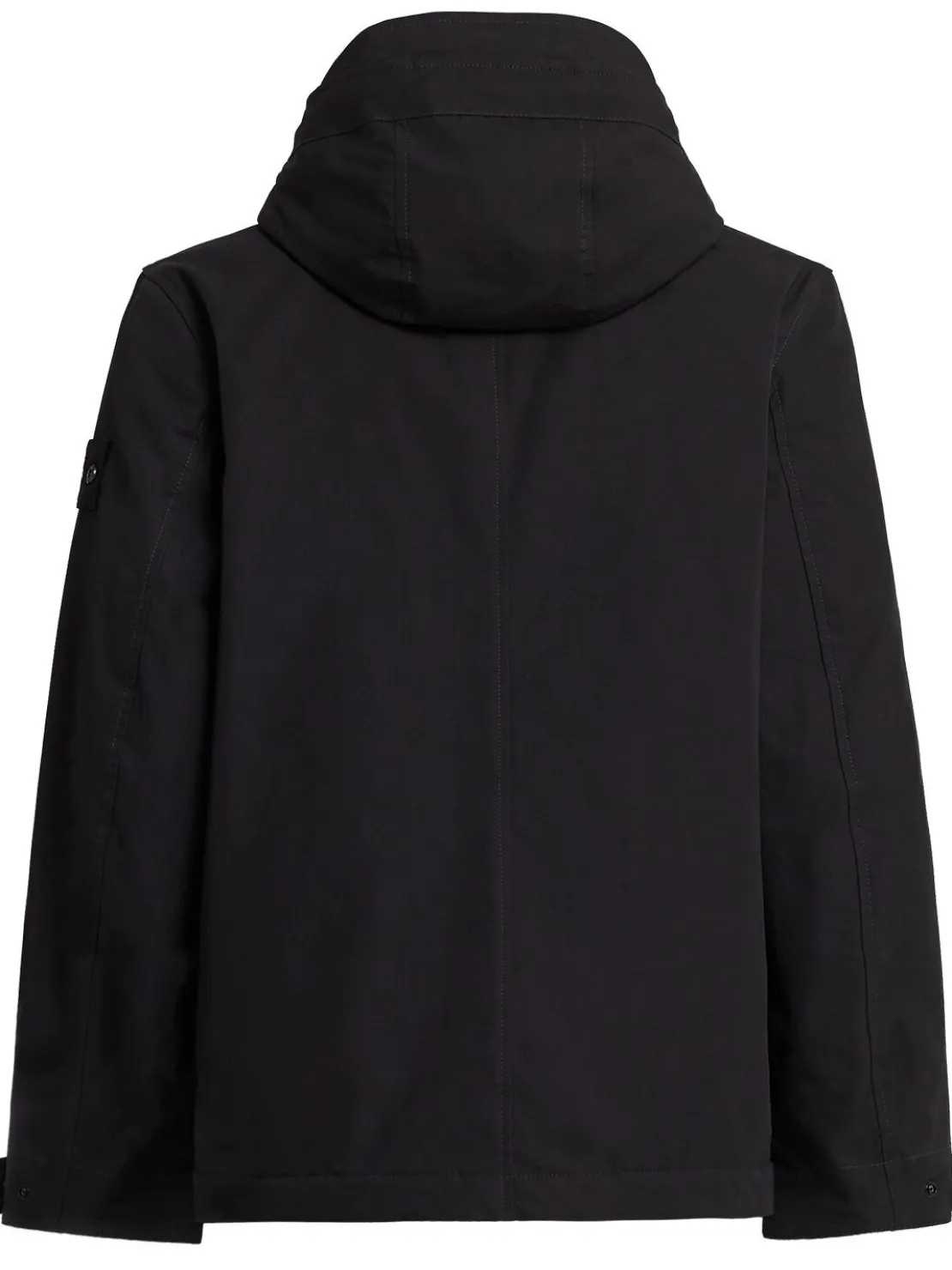 Parka corto in tela di cotone