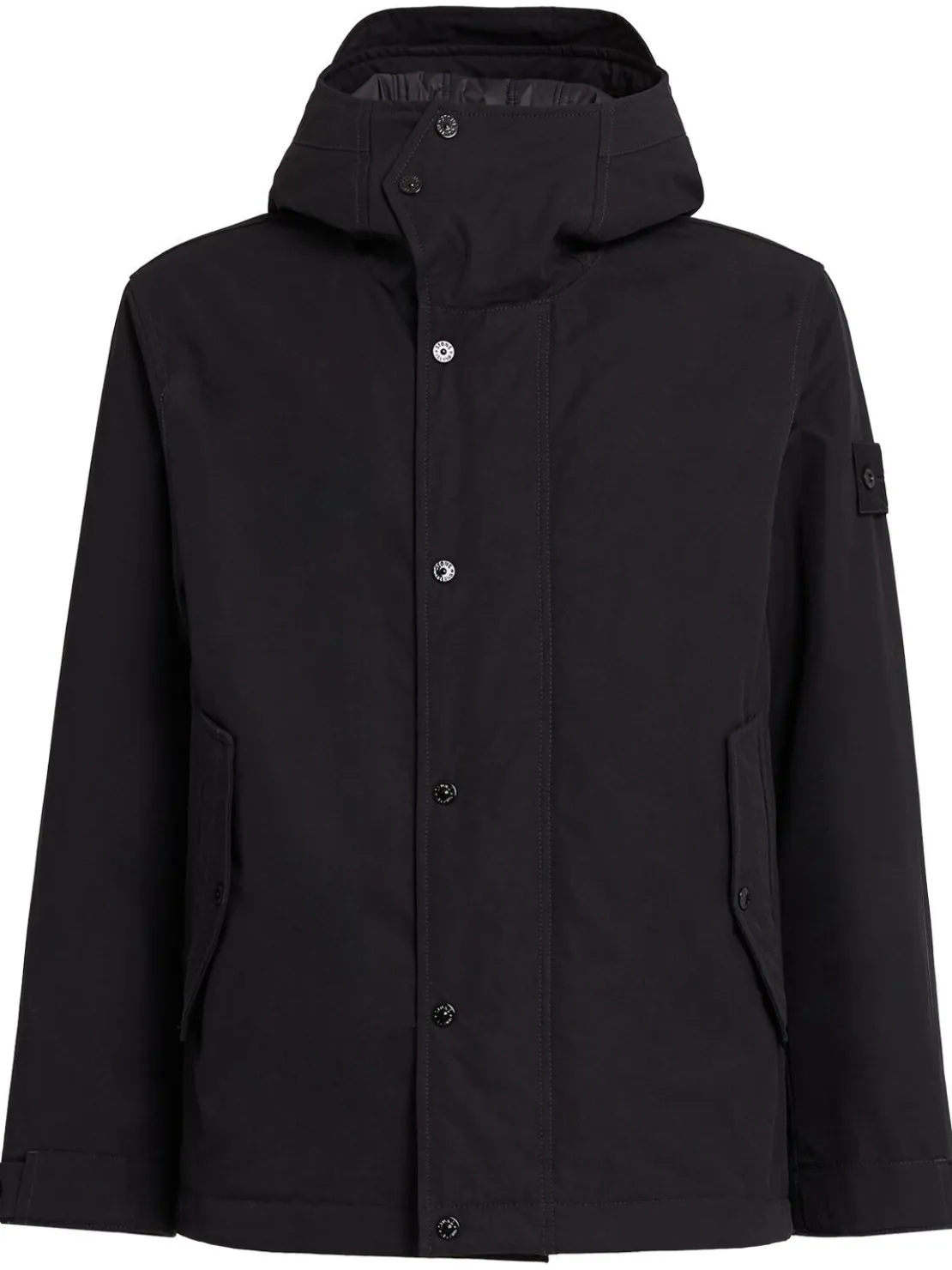 Parka corto in tela di cotone