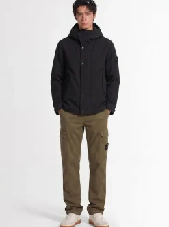 Parka corto in tela di cotone