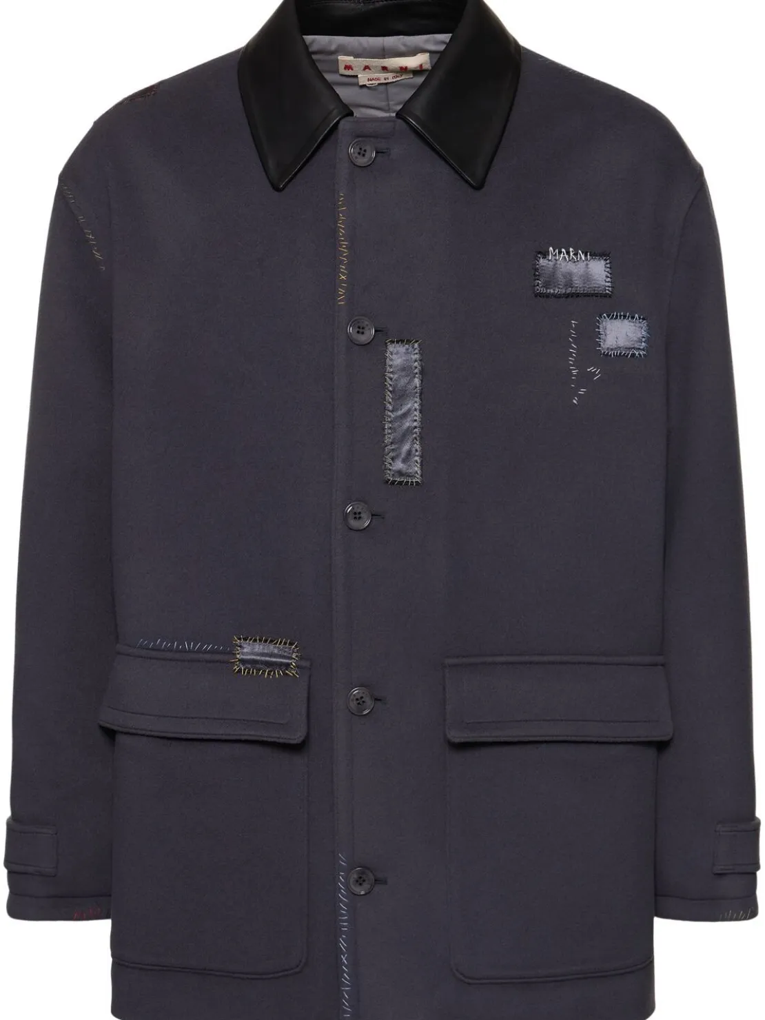 Parka in lana leggera relaxed fit
