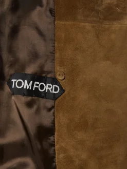 Peacoat doppiopetto in camoscio