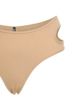 Perizoma in jersey a costine con cutout