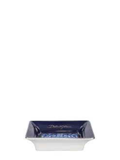 Piatto decorativo quadrato Blu Mediterraneo