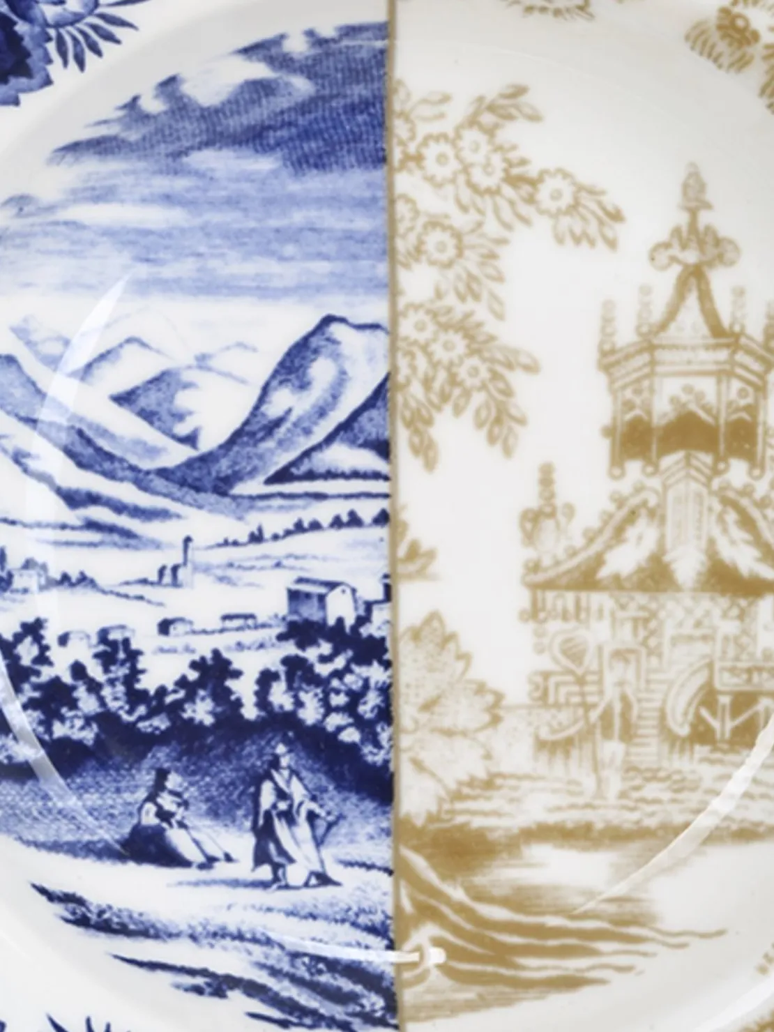 Piatto fondo Hybrid Sofronia in bone china