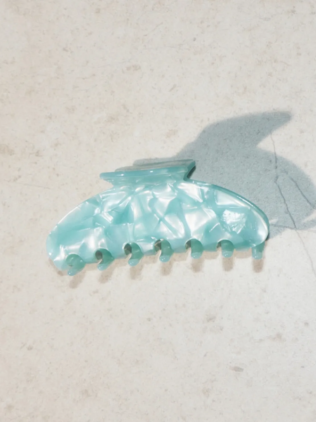 Pinza per capelli Moon in acetato di cellulosa