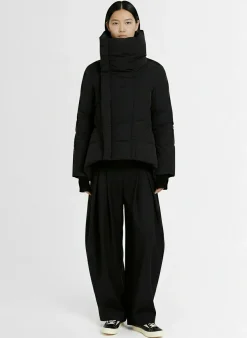 Piumino collo alto Naska in nylon opaco