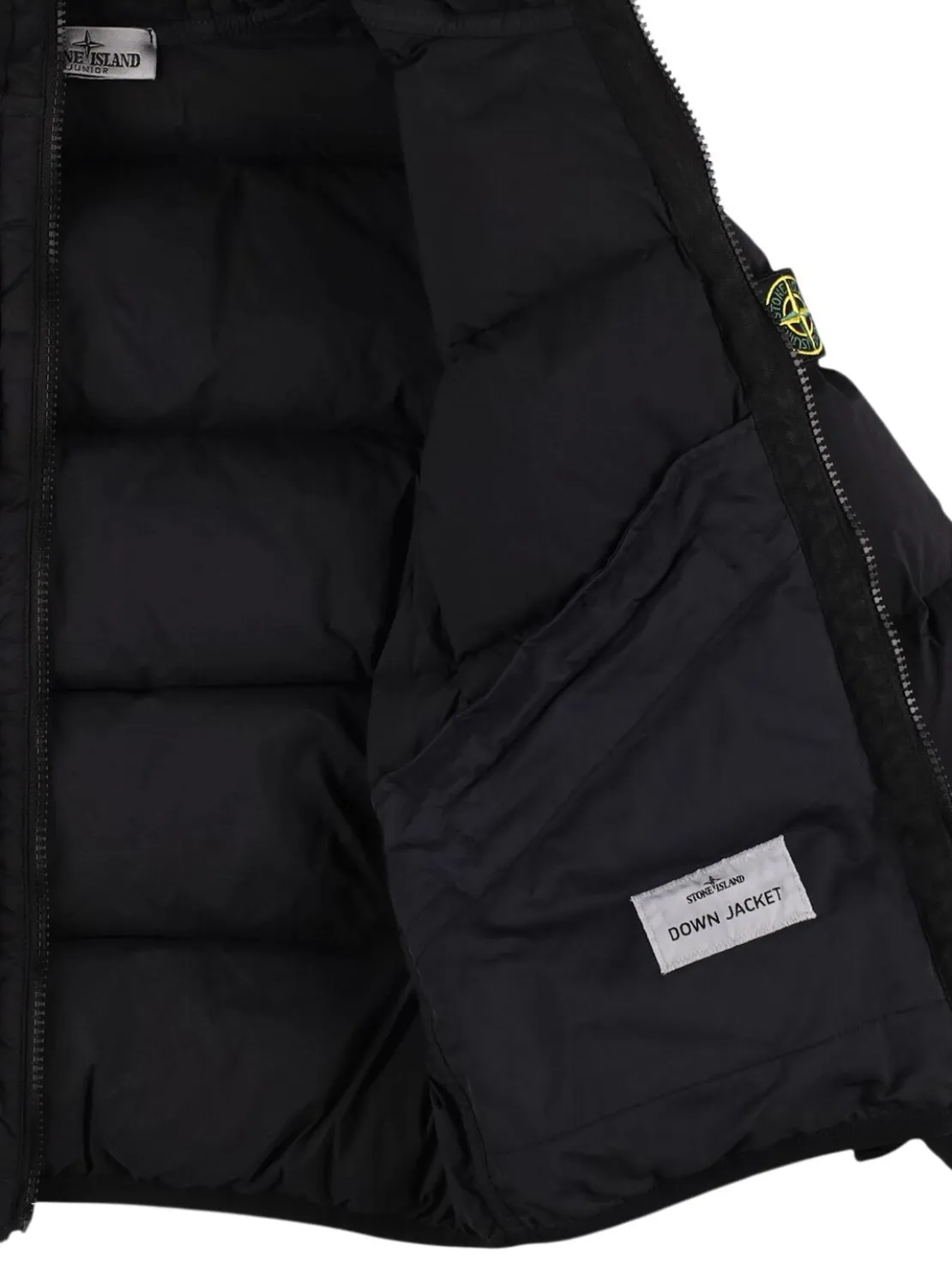 Piumino in nylon con cappuccio