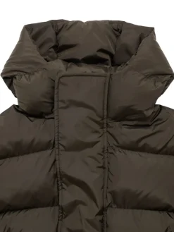 Piumino in nylon con cappuccio