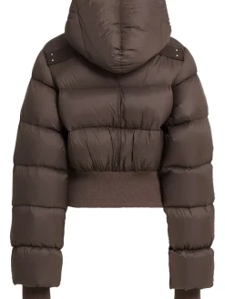 Piumino in nylon leggero con cappuccio