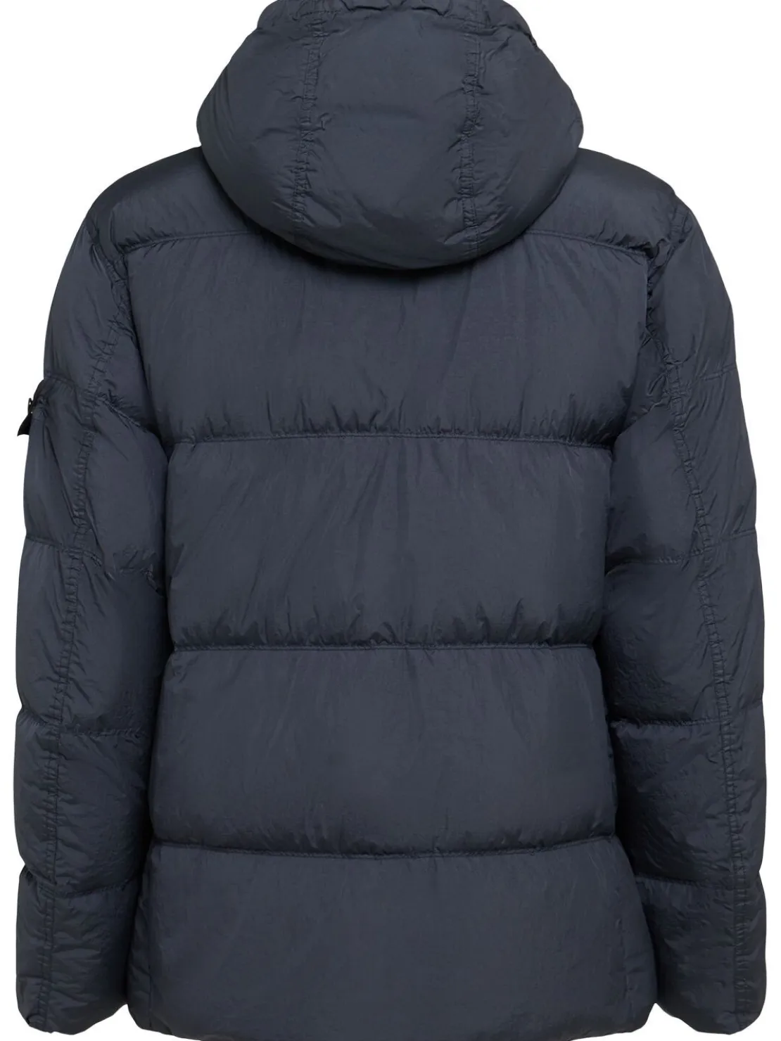Piumino parka corto in nylon