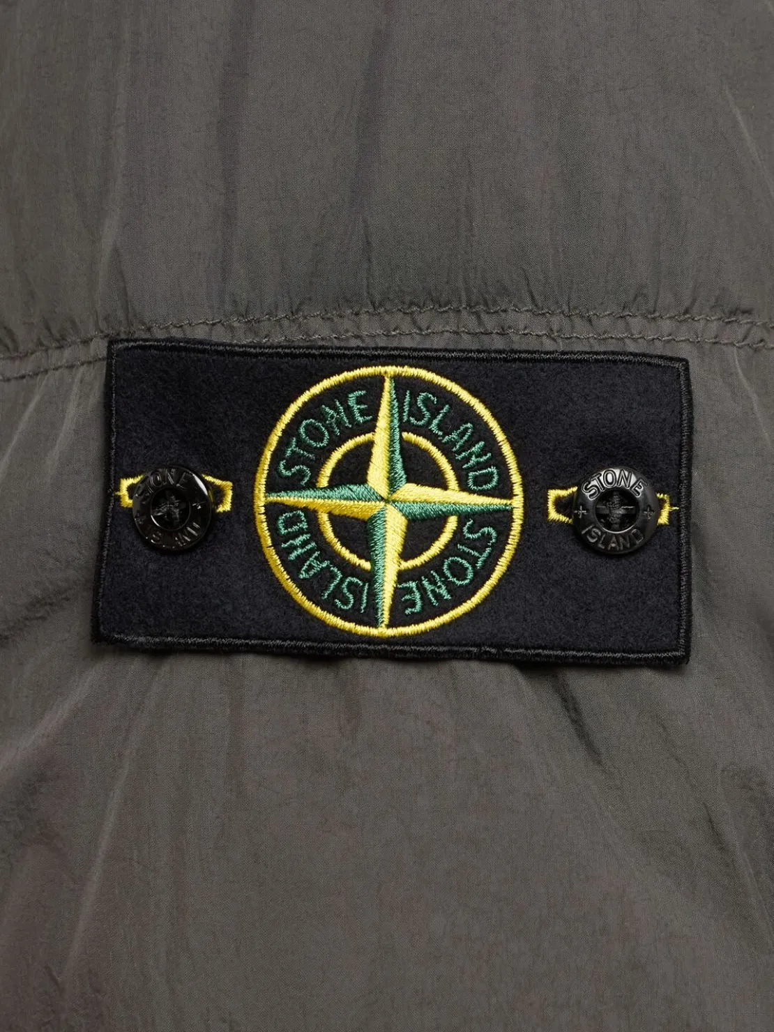 Piumino parka corto in nylon
